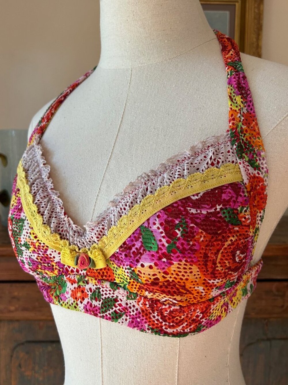 Vintage Betsey Johnson Floral Bikini Set - Picture 9 of 11